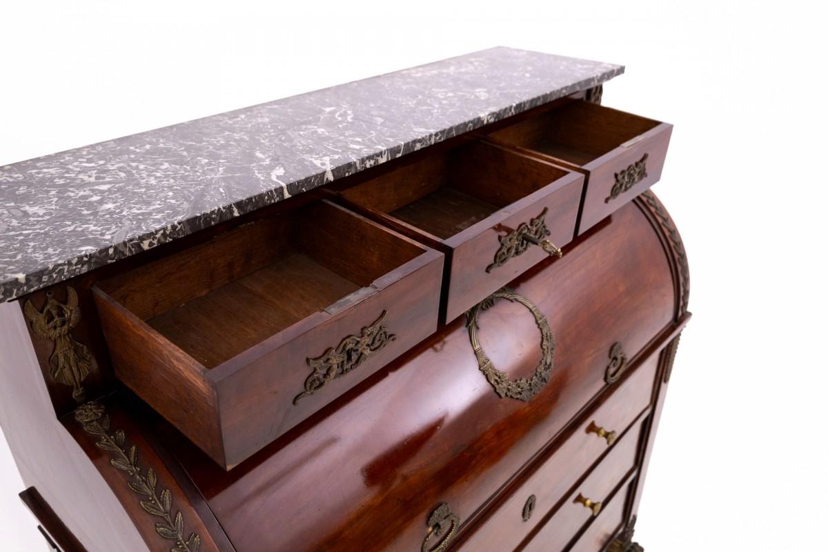 Empire style mahogany secretary, France, late 19th century 4