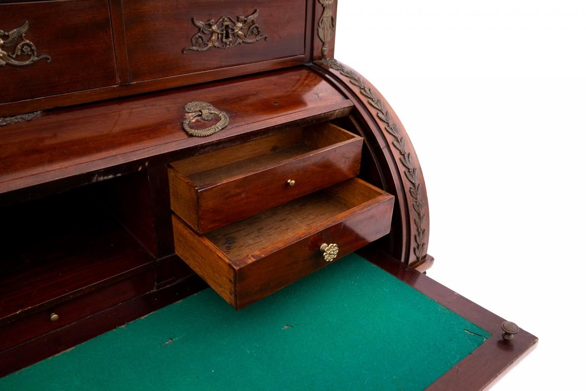 Empire style mahogany secretary, France, late 19th century 5