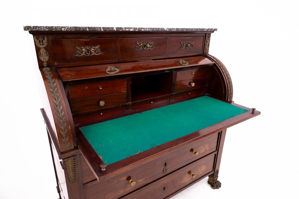 Empire style mahogany secretary, France, late 19th century 6