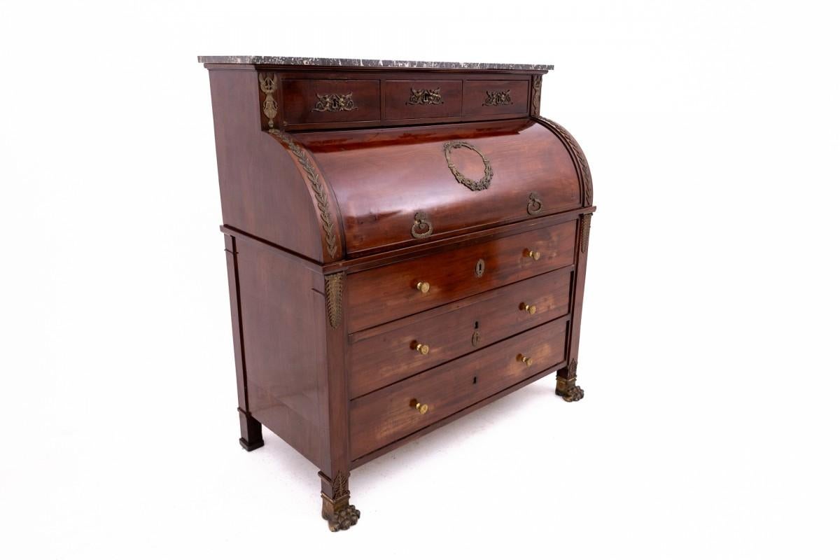 Empire style mahogany secretary, France, late 19th century 8
