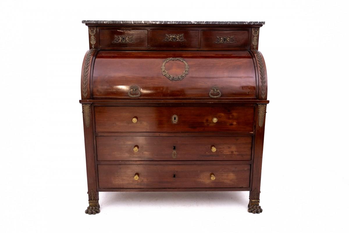 Empire style mahogany secretary, France, late 19th century 9