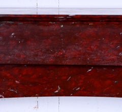 Empire style mantel in Rouge Griotte marble, bronzes ( attributed to Thomire )