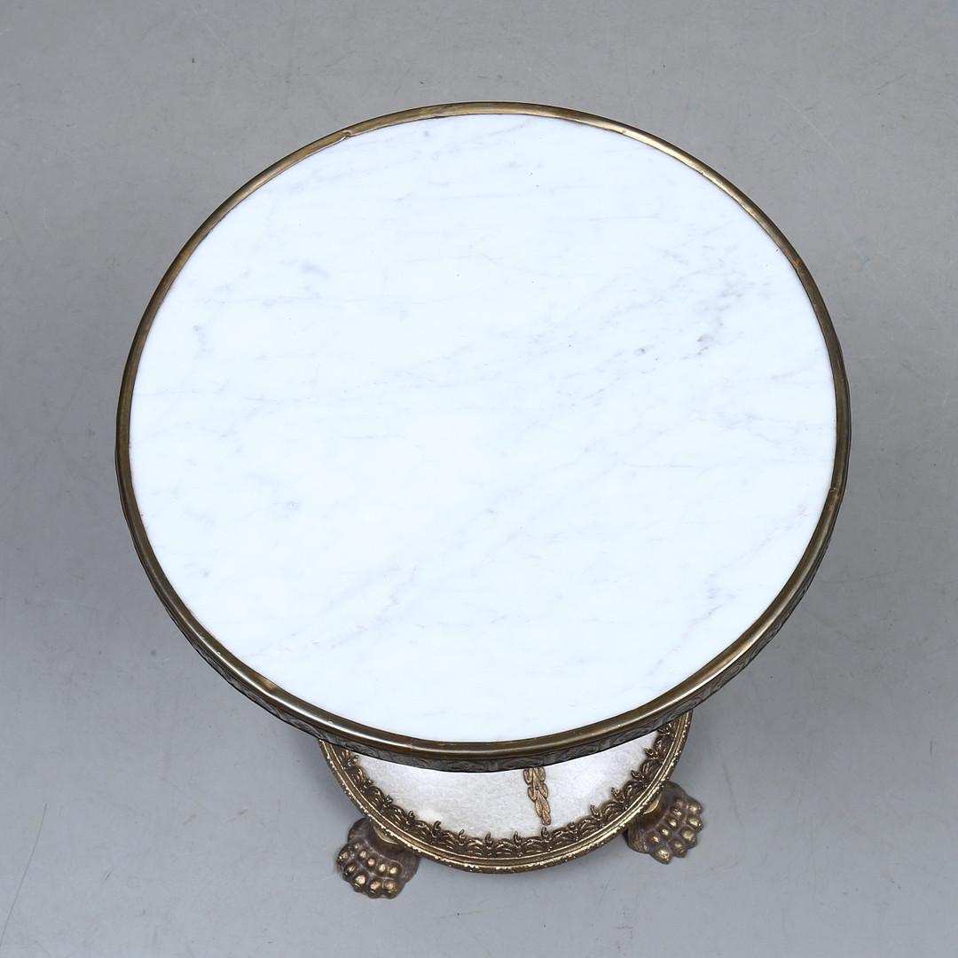 Mid-20th Century Empire Style Marble Side Table