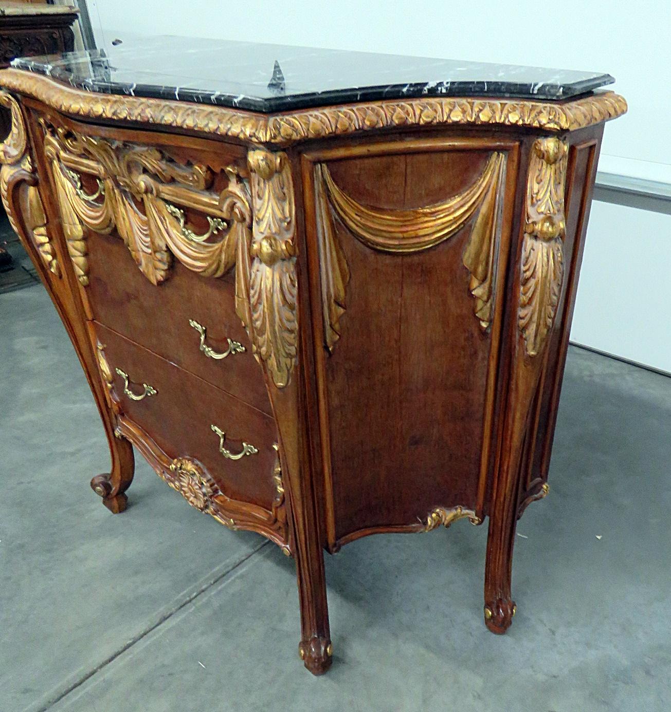 Empire Style Marble Top Commode In Good Condition In Swedesboro, NJ