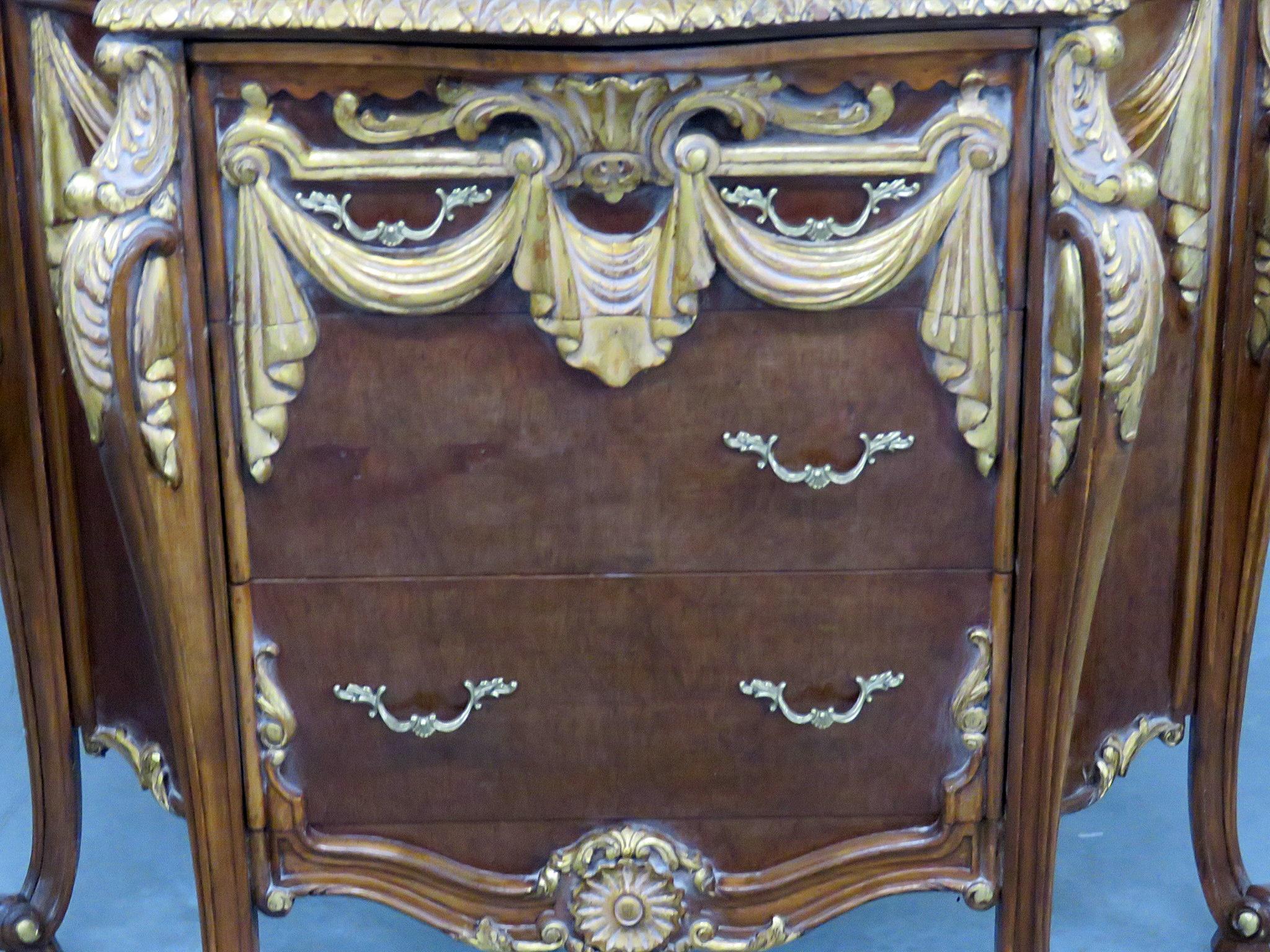 Empire Style Marble Top Commode 3