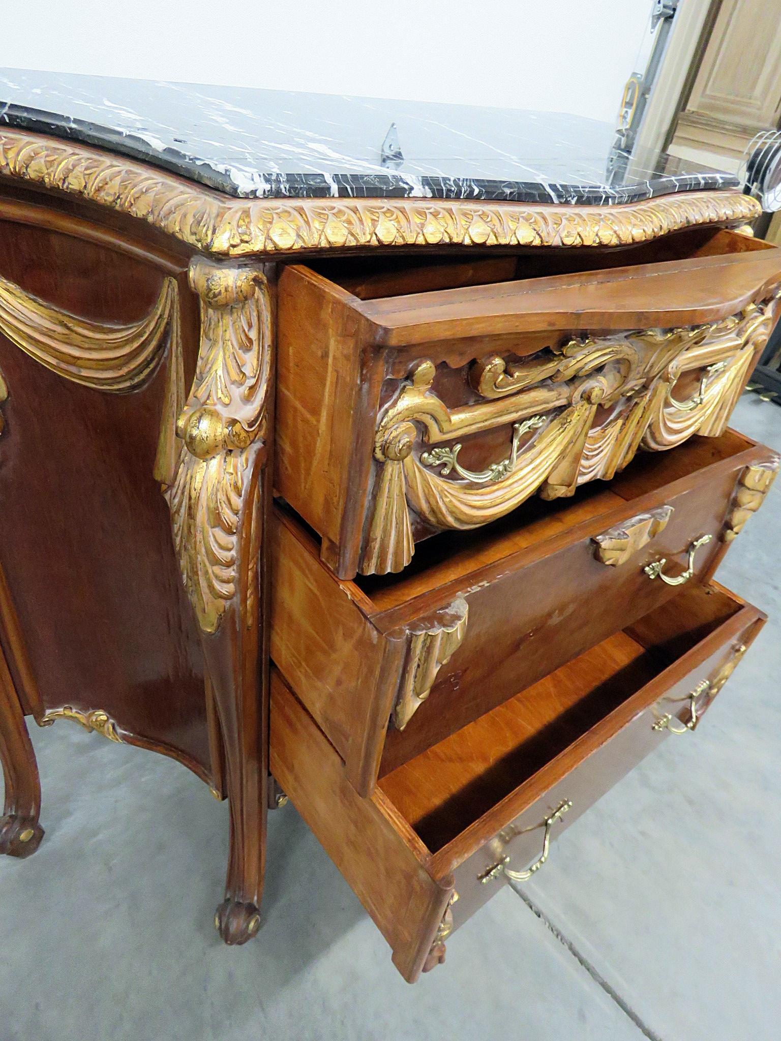 Empire Style Marble Top Commode 5