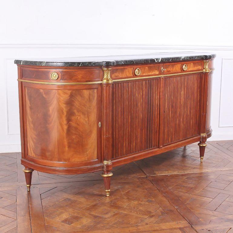 20th Century Empire-Style Marble-Top Sideboard