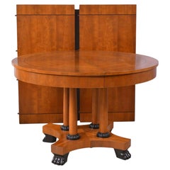 Style Empire Michael Vanderbyl pour Baker Furn. Table de salle à manger ou de centre 2 feuilles