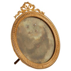 Empire Style Miniature Gilt Bronze Picture Frame