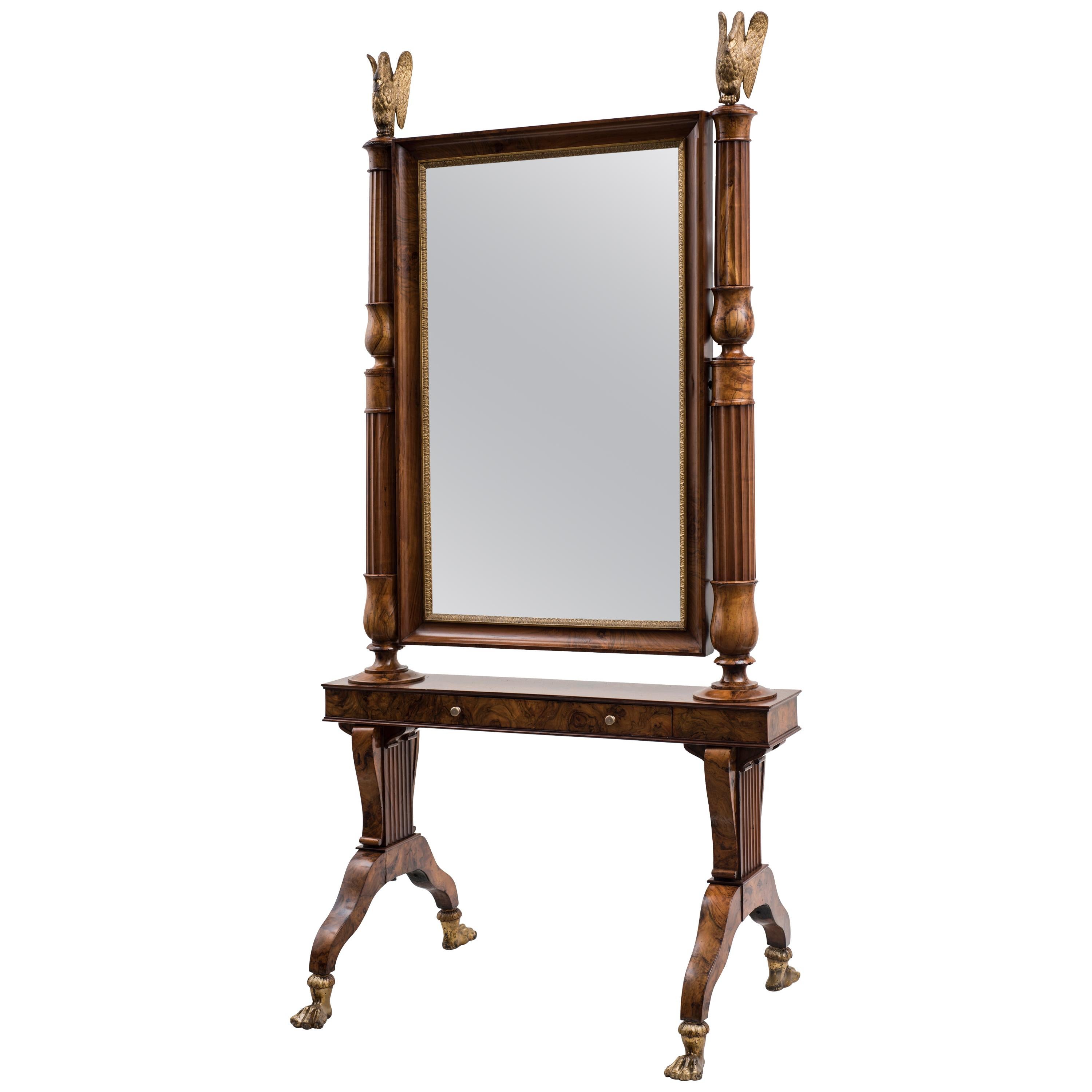 Empire Style Mirror, Italy, Early 19th Century For Sale
