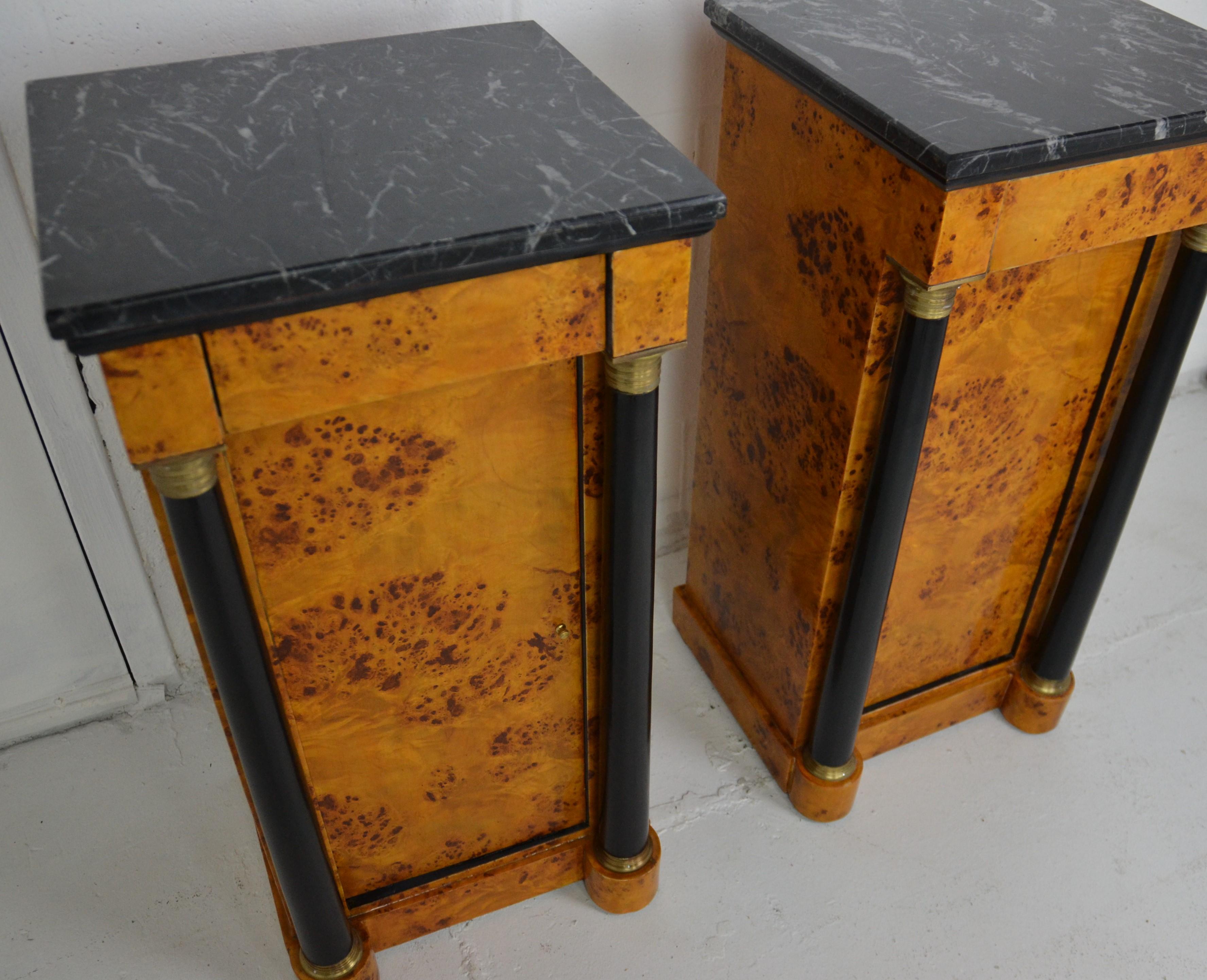 Late 20th Century Empire Style Nightstands