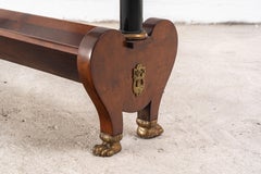 Empire Style Open Bookstand with Lyre Sides