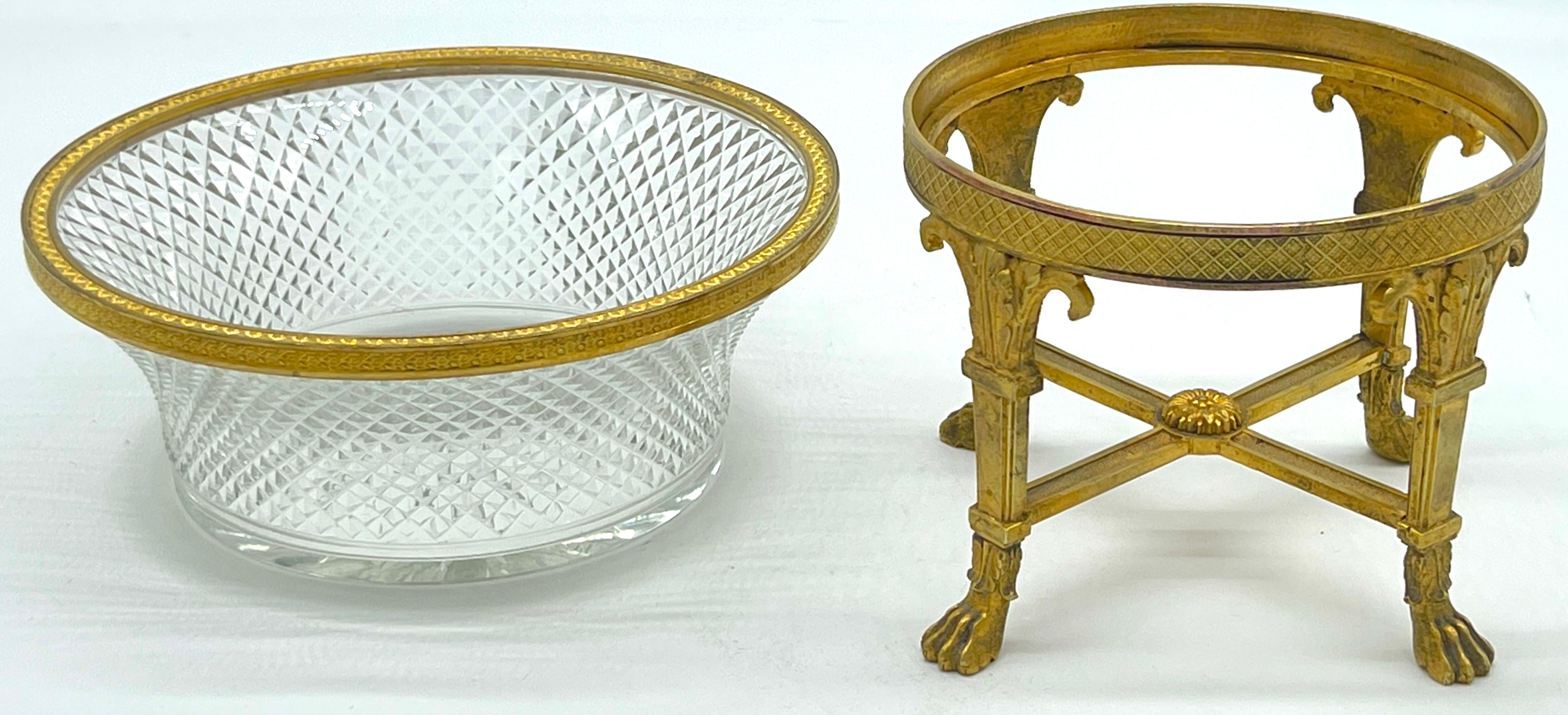 Empire Style Ormolu & Cut Crystal Compote/ Tazza  im Angebot 1