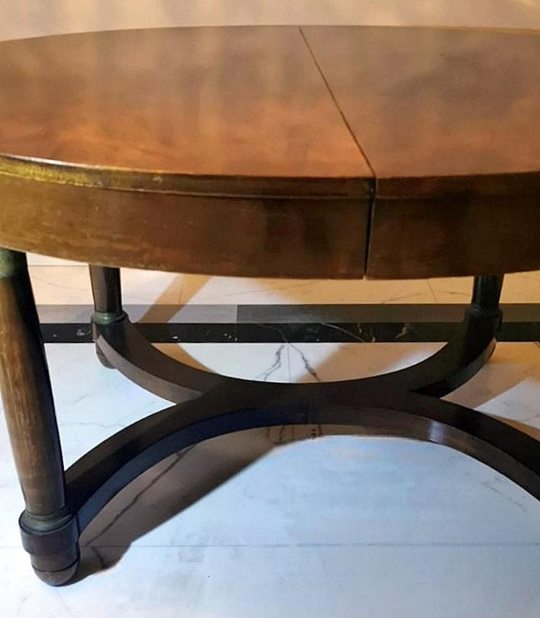 Empire Style Oval French Extending Dining Table. For Sale 5