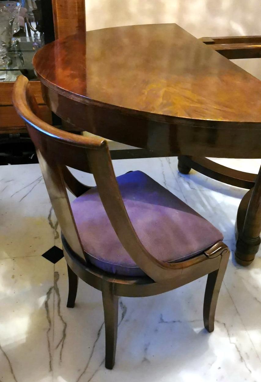 Empire Style Oval French Extending Dining Table. 14