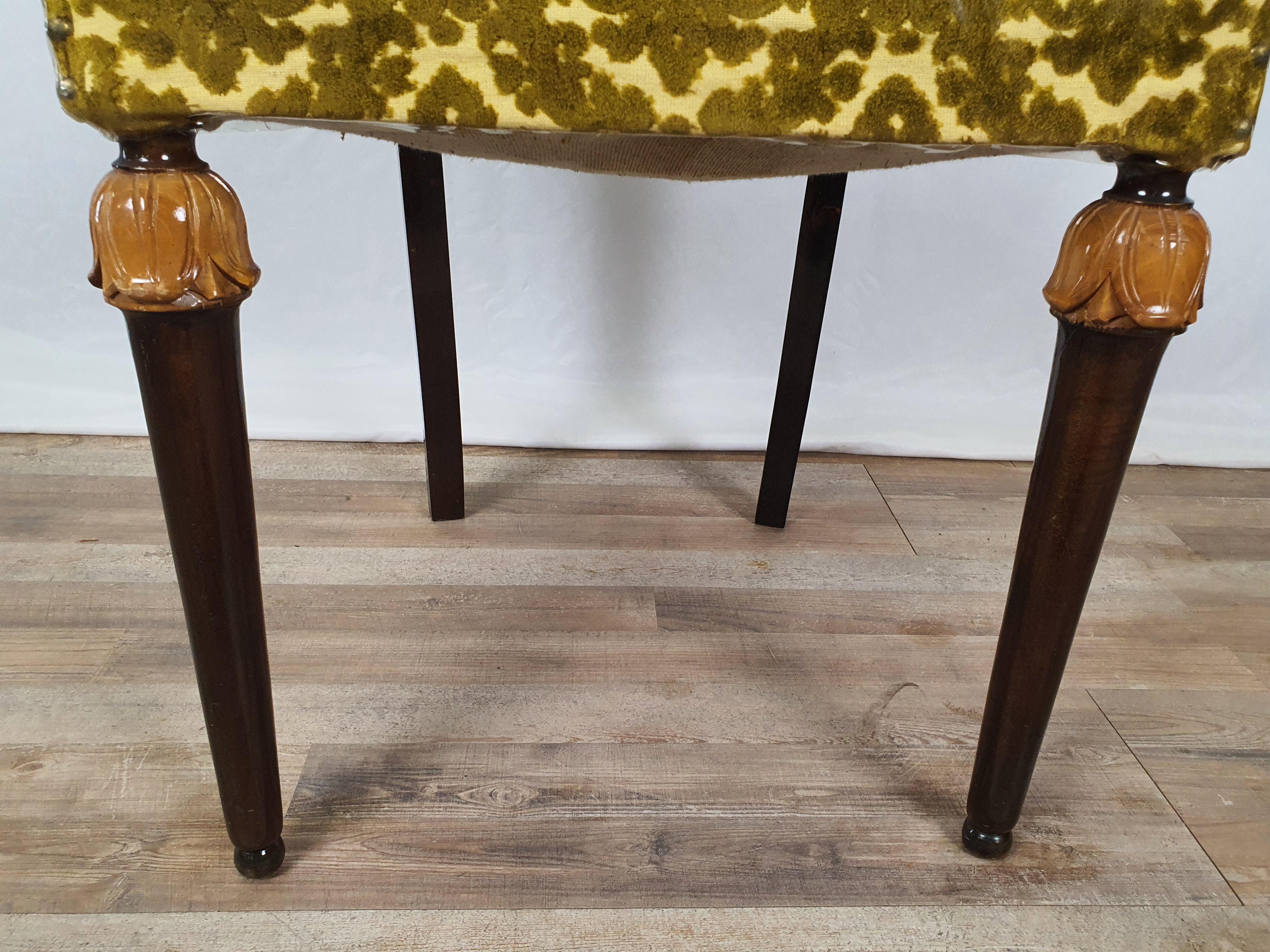 Sedia imbottita stile impero in vendita 8