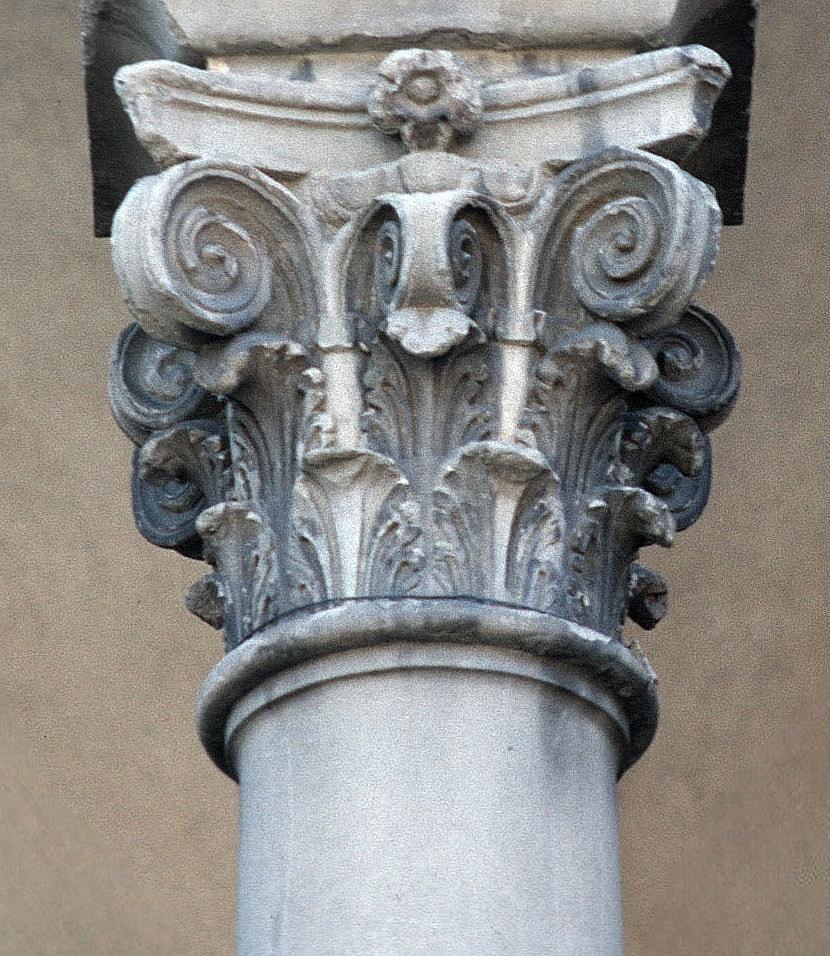 Paar italienische Säulen-Tischlampen aus Bronze und Messing im Empire-Stil 13