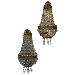 Vintage Empire Style Pair of Sconces