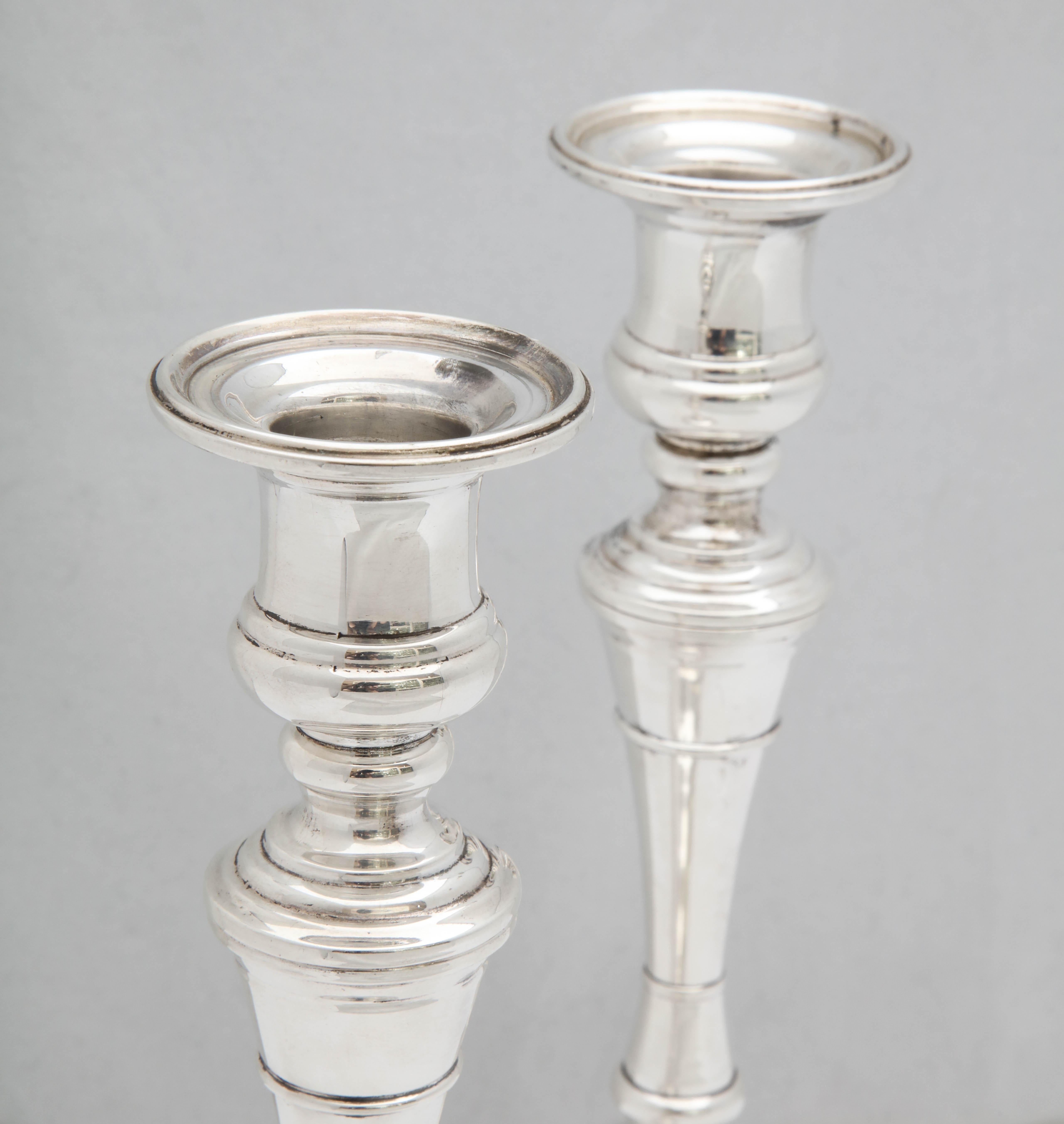 Empire-Style Pair of Sterling Silver Candelabra by S. Kirk and Son 5