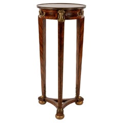 Empire Style Pedestal Stand Table