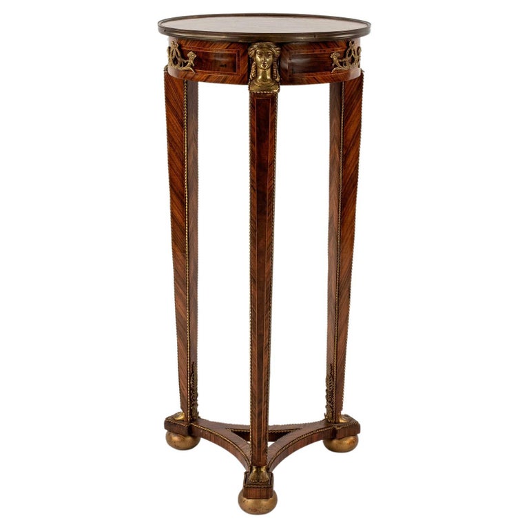 Empire Style Pedestal Stand Table at 1stDibs