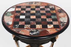 Empire Style Pietra Dura Top Gueridon Pedestal