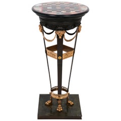 Empire Style Pietra Dura Top Gueridon Pedestal