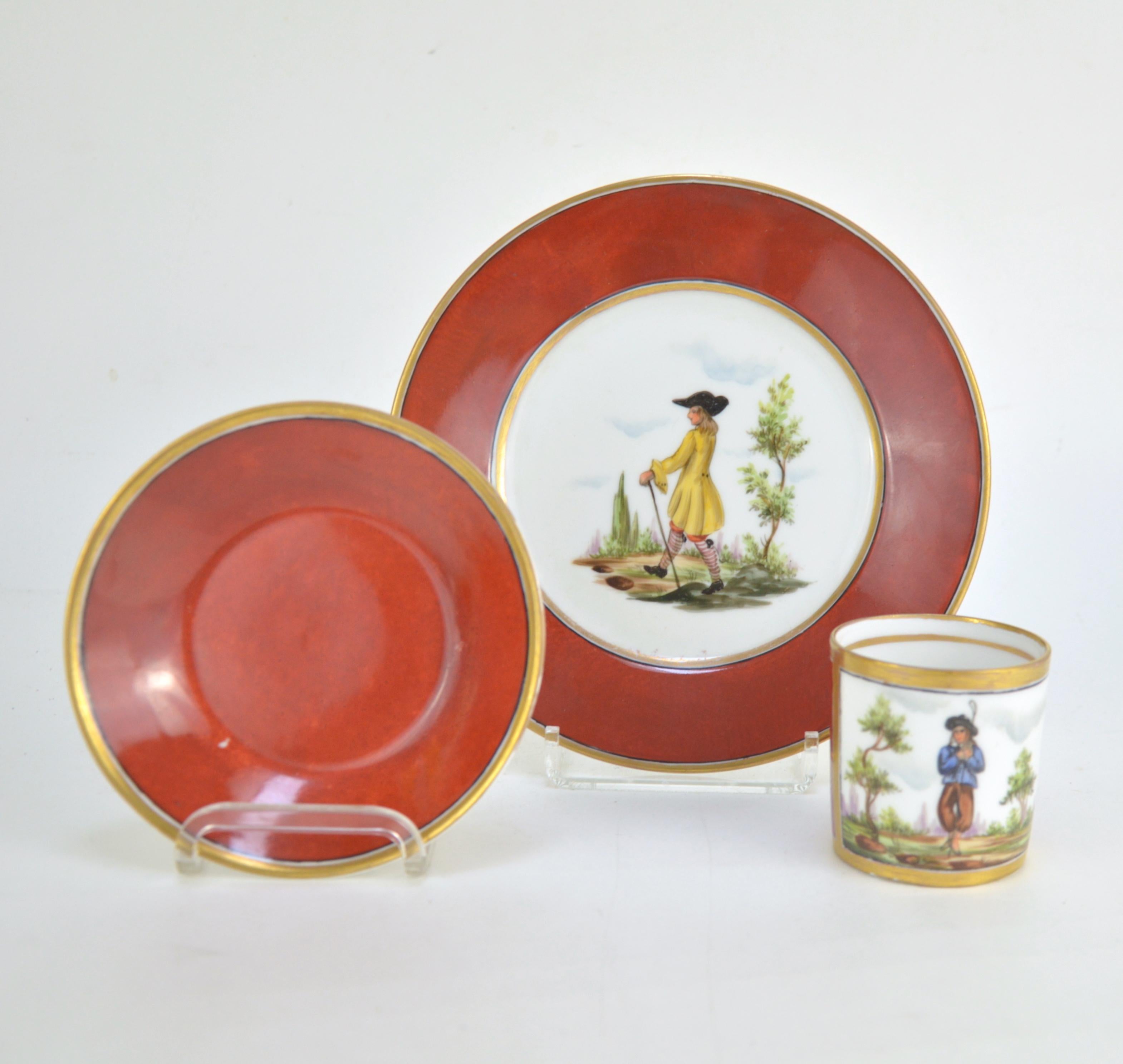 Empire Style Porcelaine Tea and Coffee Service For Sale 7