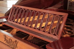 Empire Style, Schiedmayer Grand Piano Quarter-Cut Mahogany Ormolu Mounts