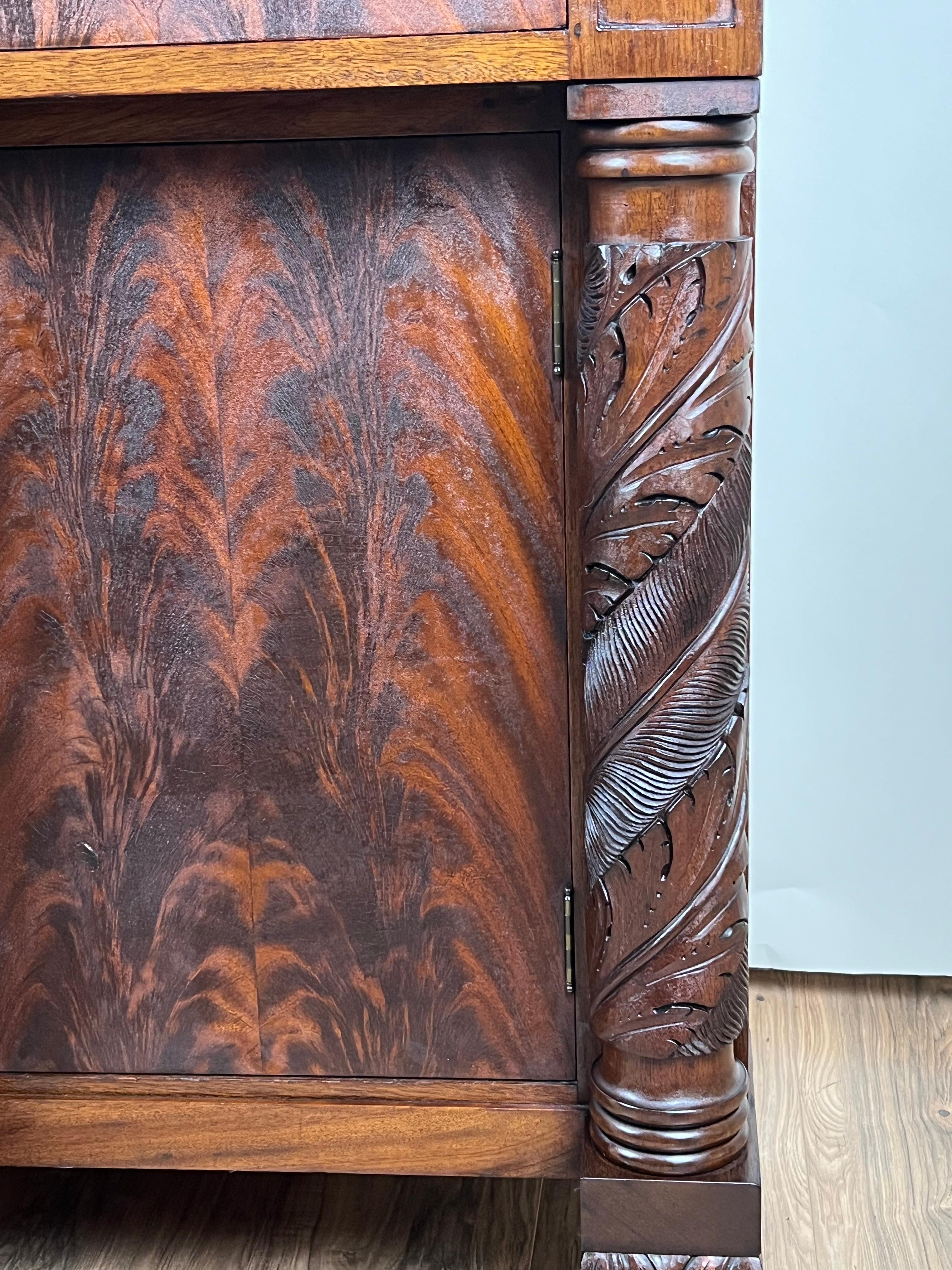 Mahogany Empire Style Sideboard Purportedly From J.D. Rockefeller's Cleveland Mansion For Sale