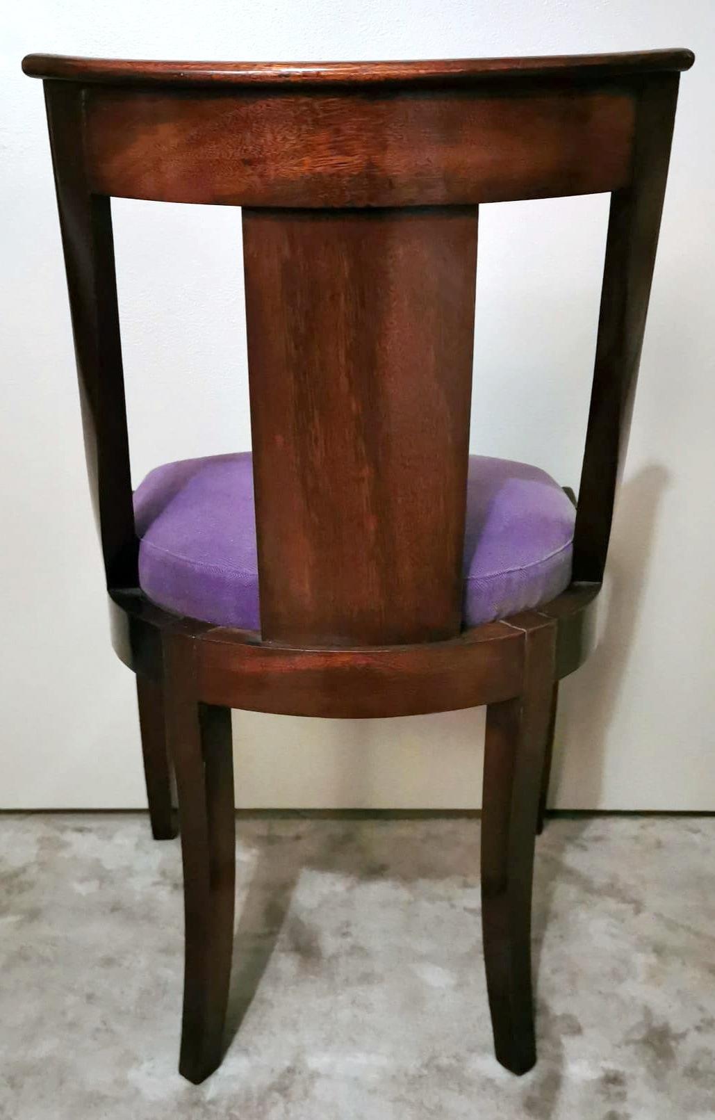 Sechs französische Stühle im Empire-Stil „ Gondola“, Modell  im Angebot 7