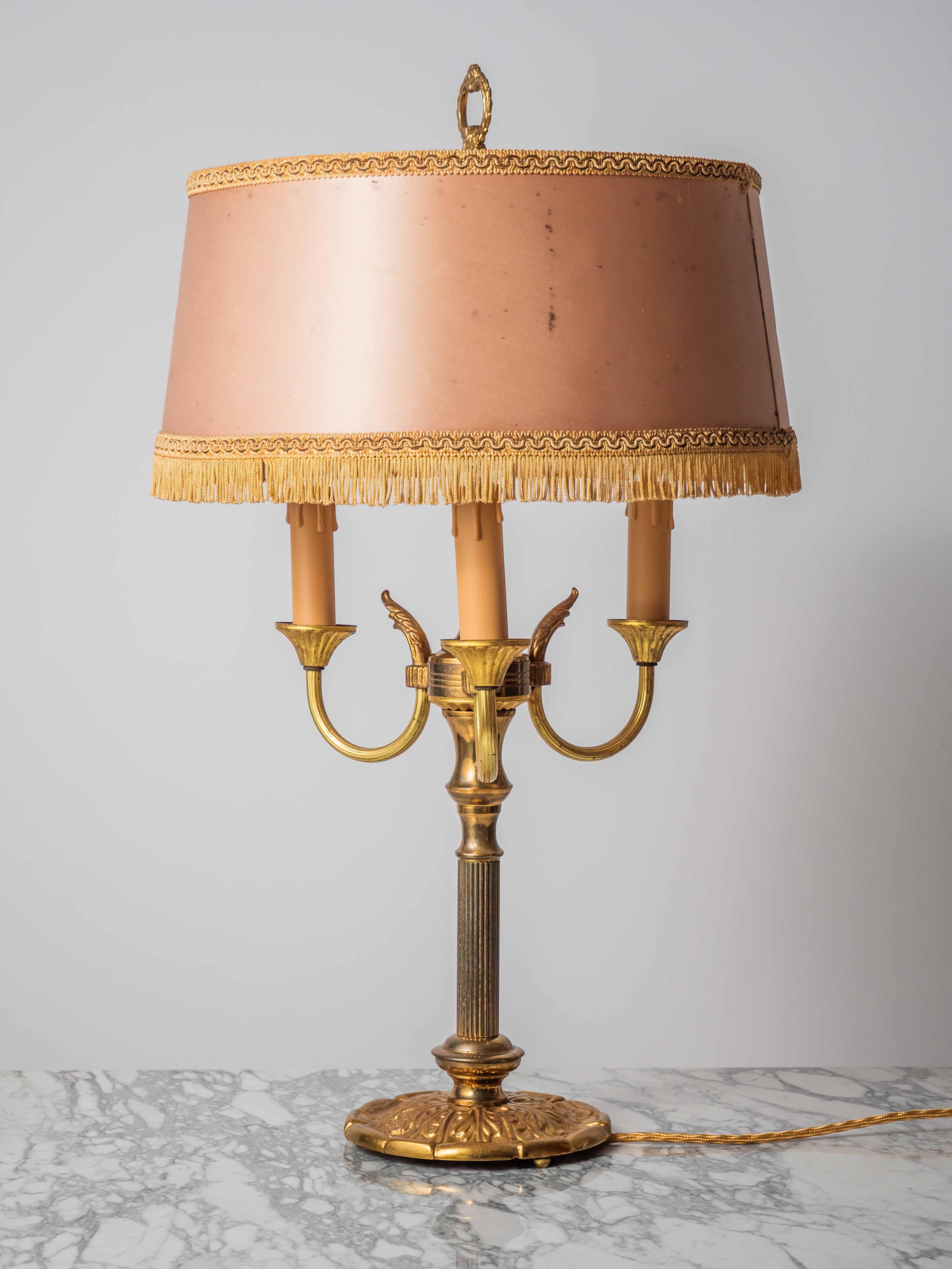 Belgian Empire style table or bedside lamp For Sale
