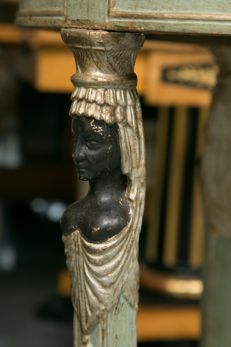 Empire Style Table with Sphinx Supports Side Table at 1stDibs