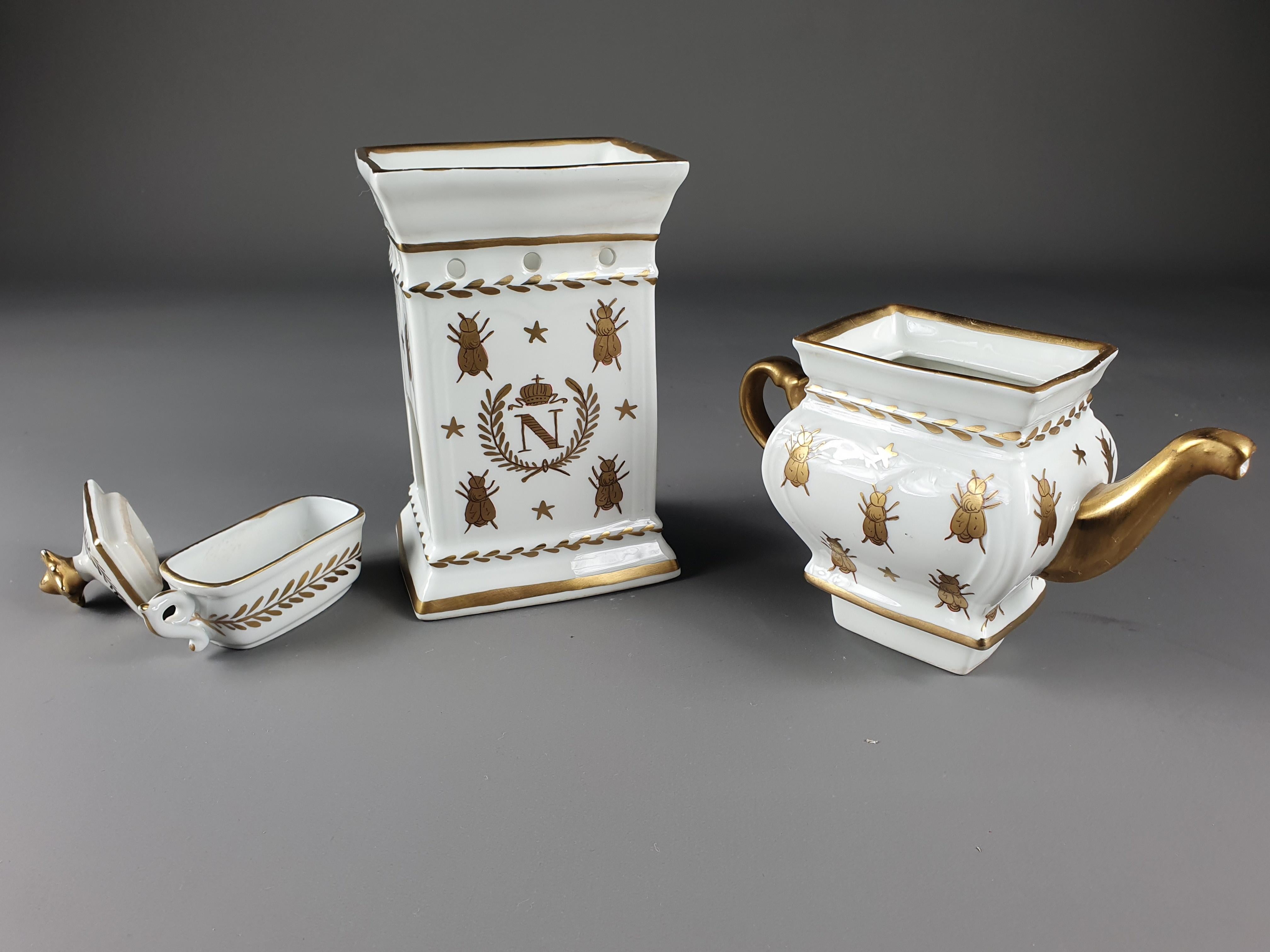 Empire Style Teapot in Paris Porcelain 5