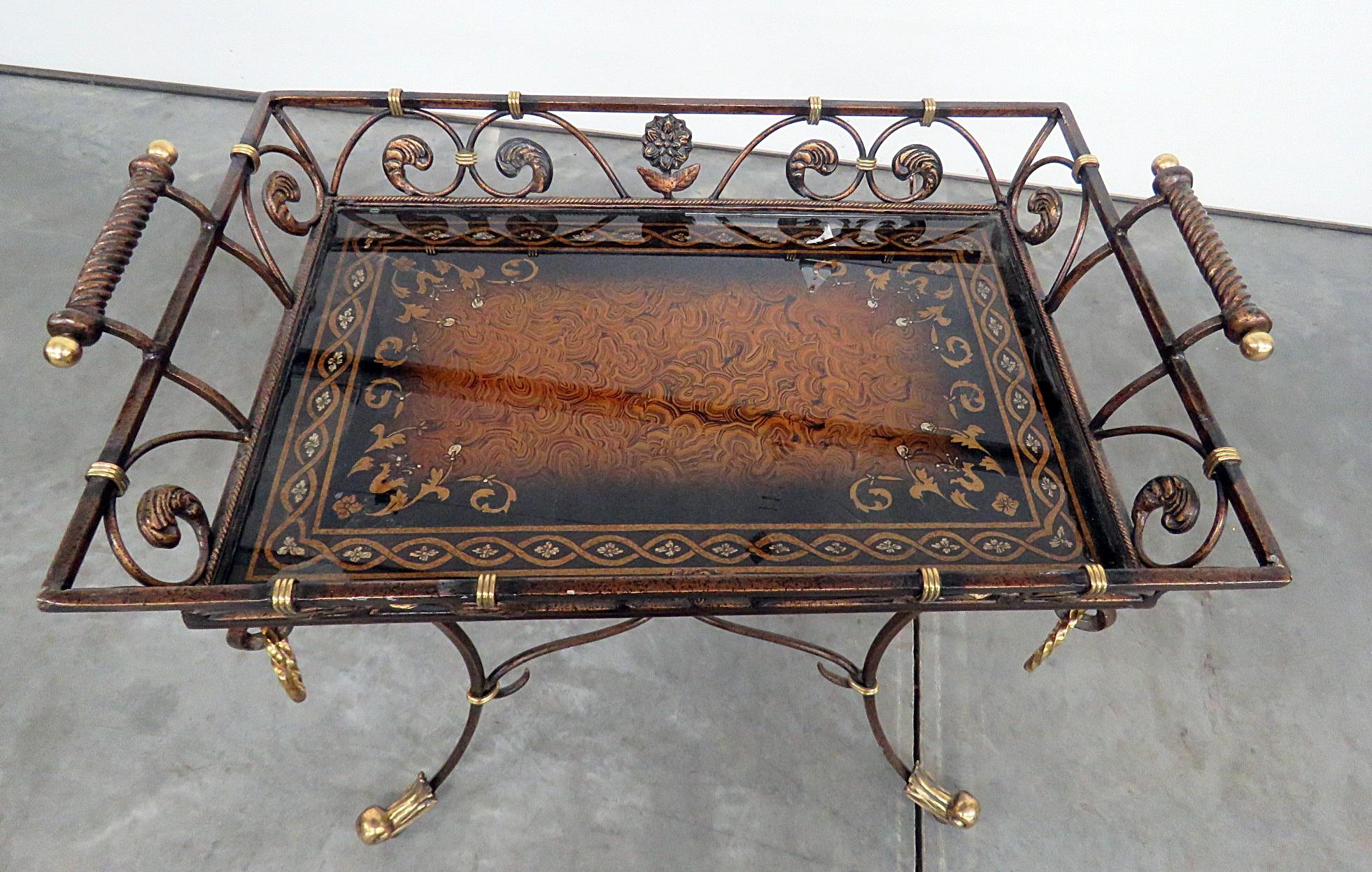 20th Century Empire Style Tray Top Coffee Table