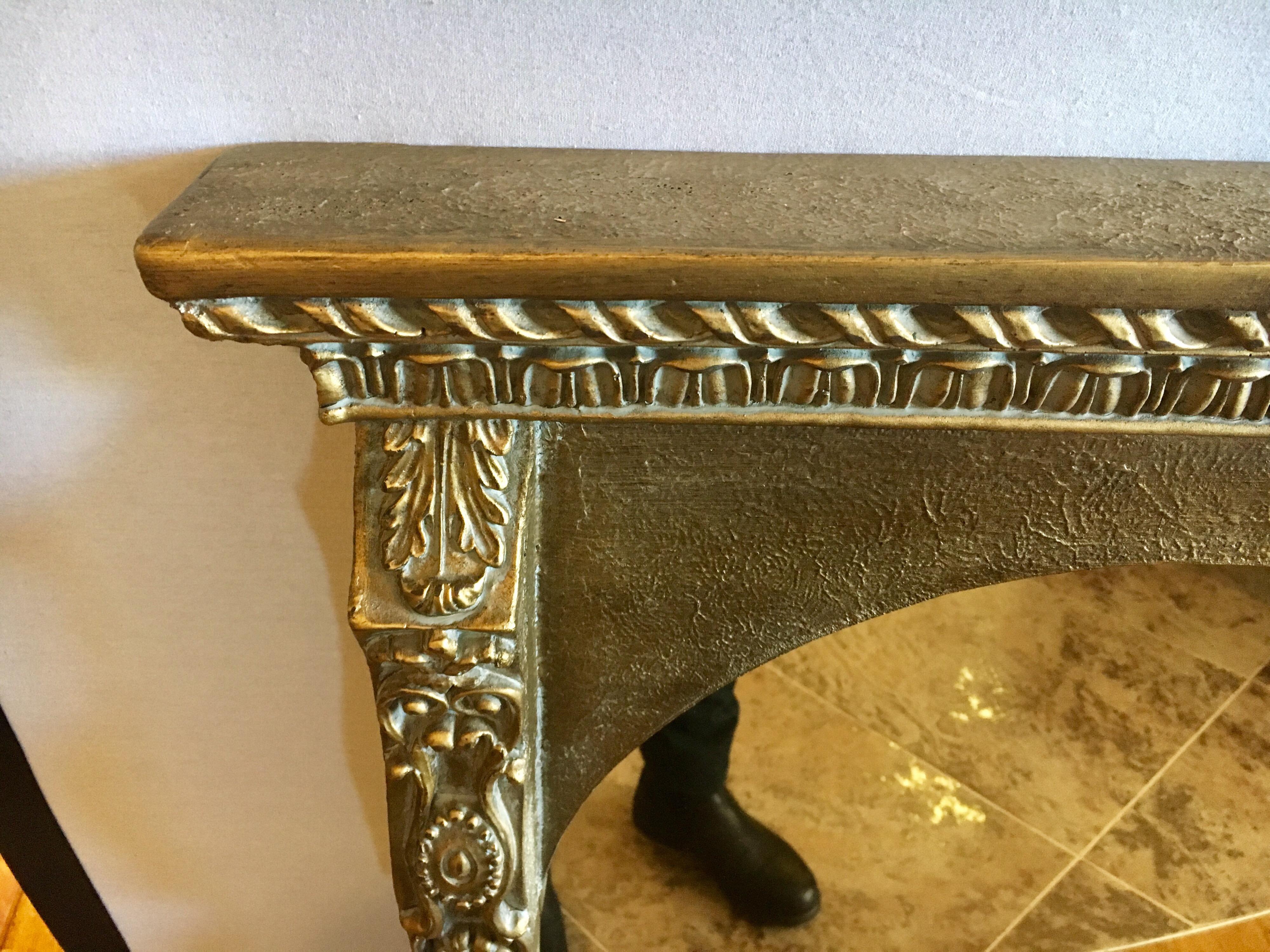 Large Empire Style Triptych Three Part Gilt Mantel Mirror 5