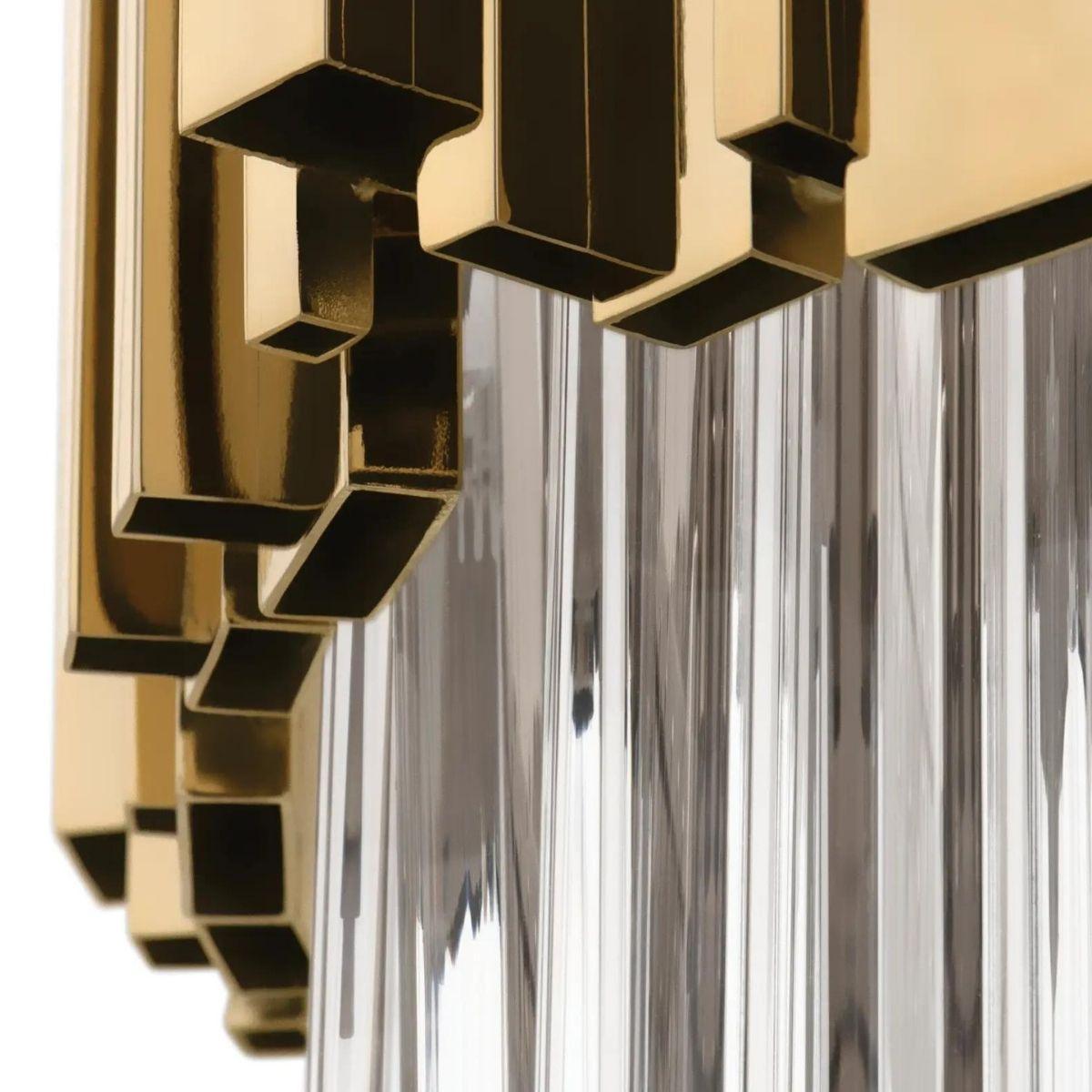 Modern Empire Crystal Glass Suspension Light by Luxxu

Modern Empire Crystal Glass Suspension Light by Luxxu is an exclusive fixture that is made with one elegant layer of gold-plated brass and clear crystal glass. Empire Suspension Lamp gets its