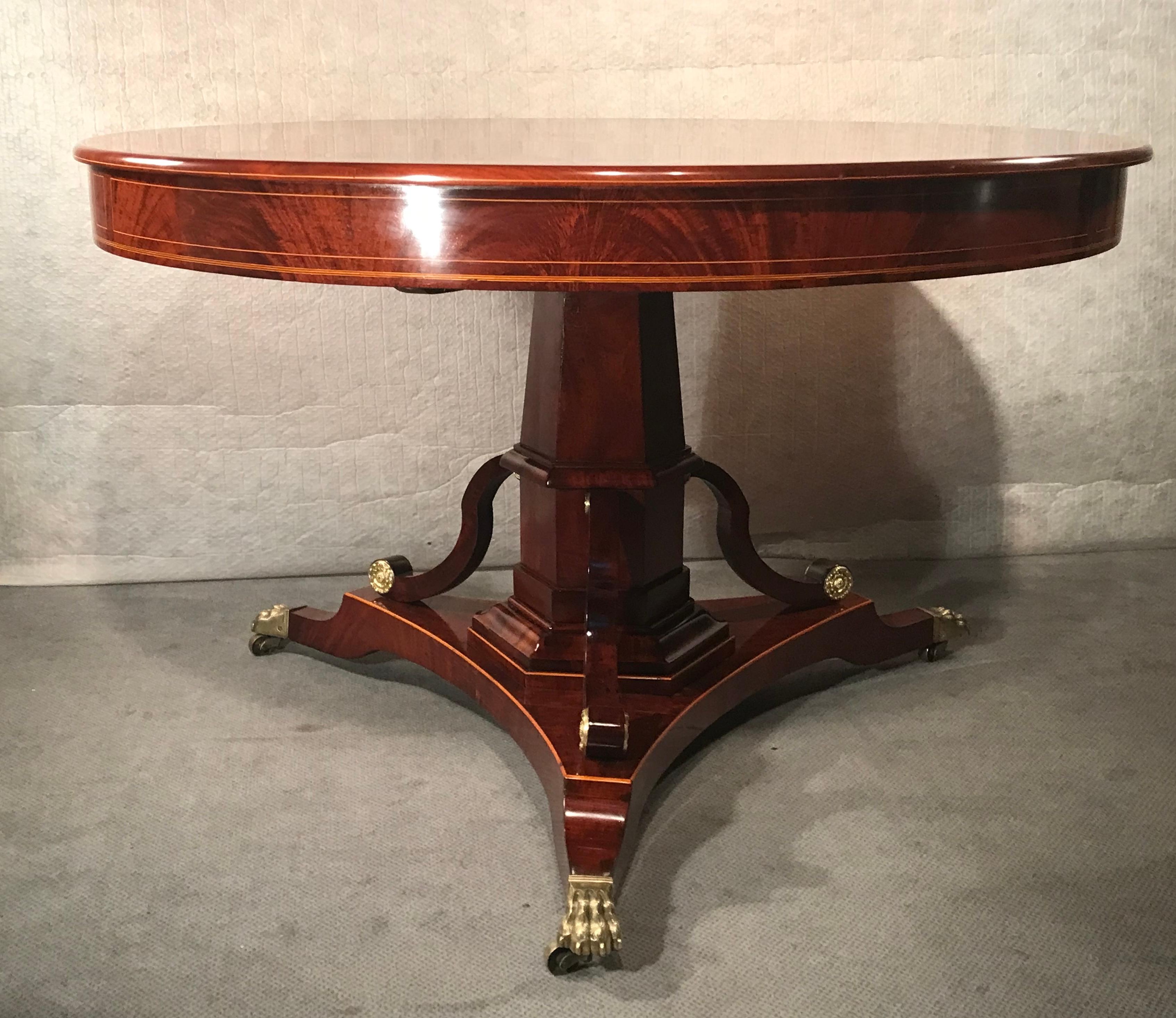 Veneer Empire Table, Germany 1810-20 For Sale