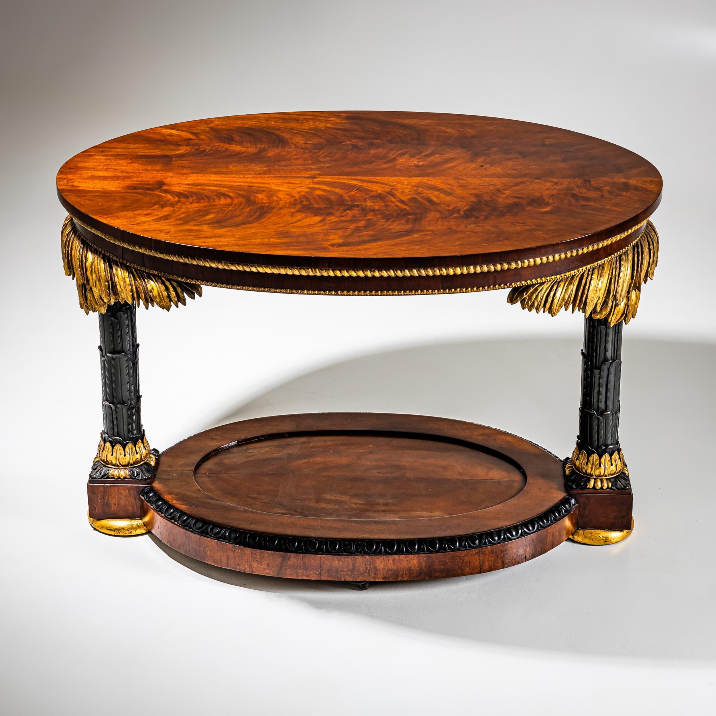 Empire Table with Palmettes, possibly Berlin / Gotha, circa 1820/25 For Sale 6
