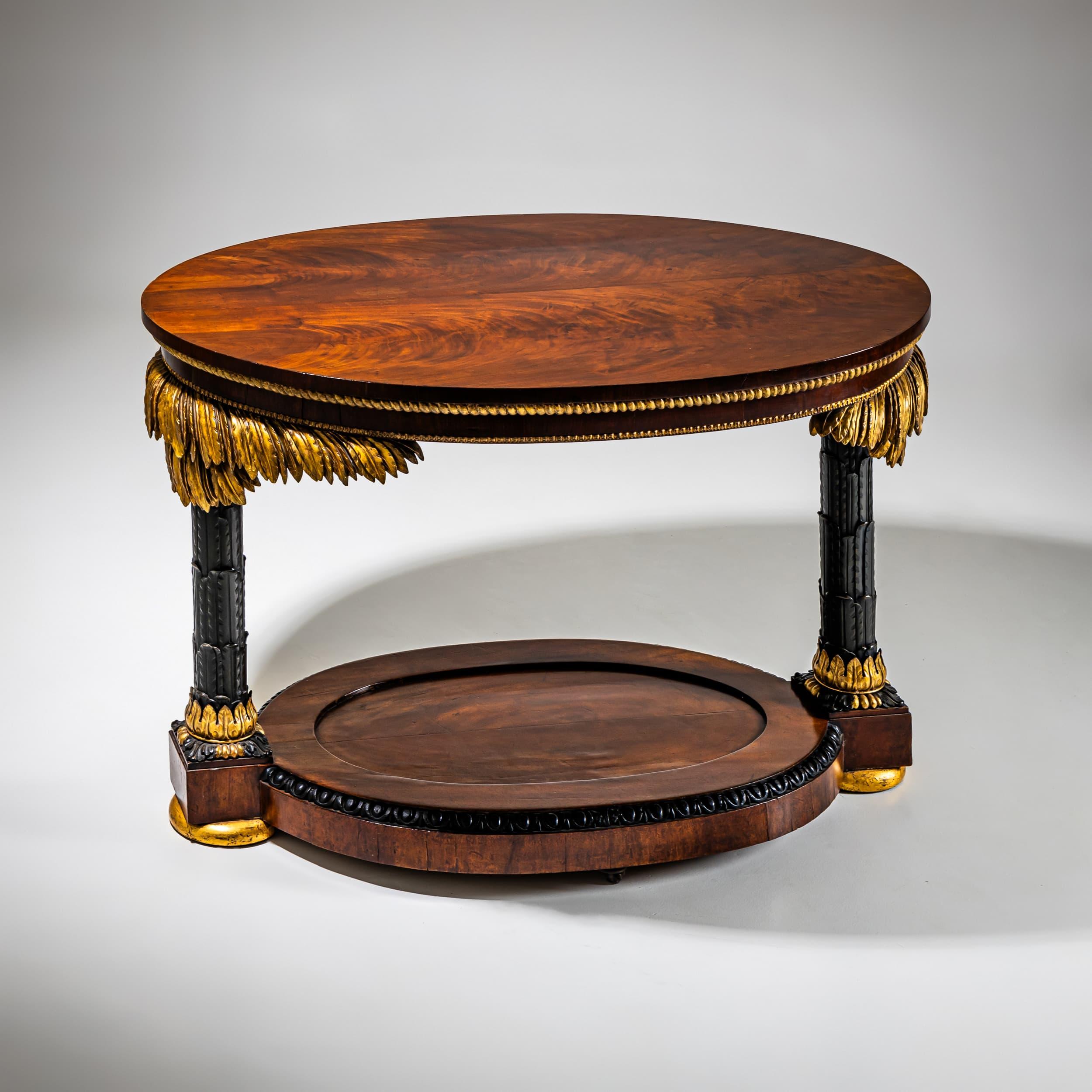 Empire Table with Palmettes, possibly Berlin / Gotha, circa 1820/25 For Sale 7