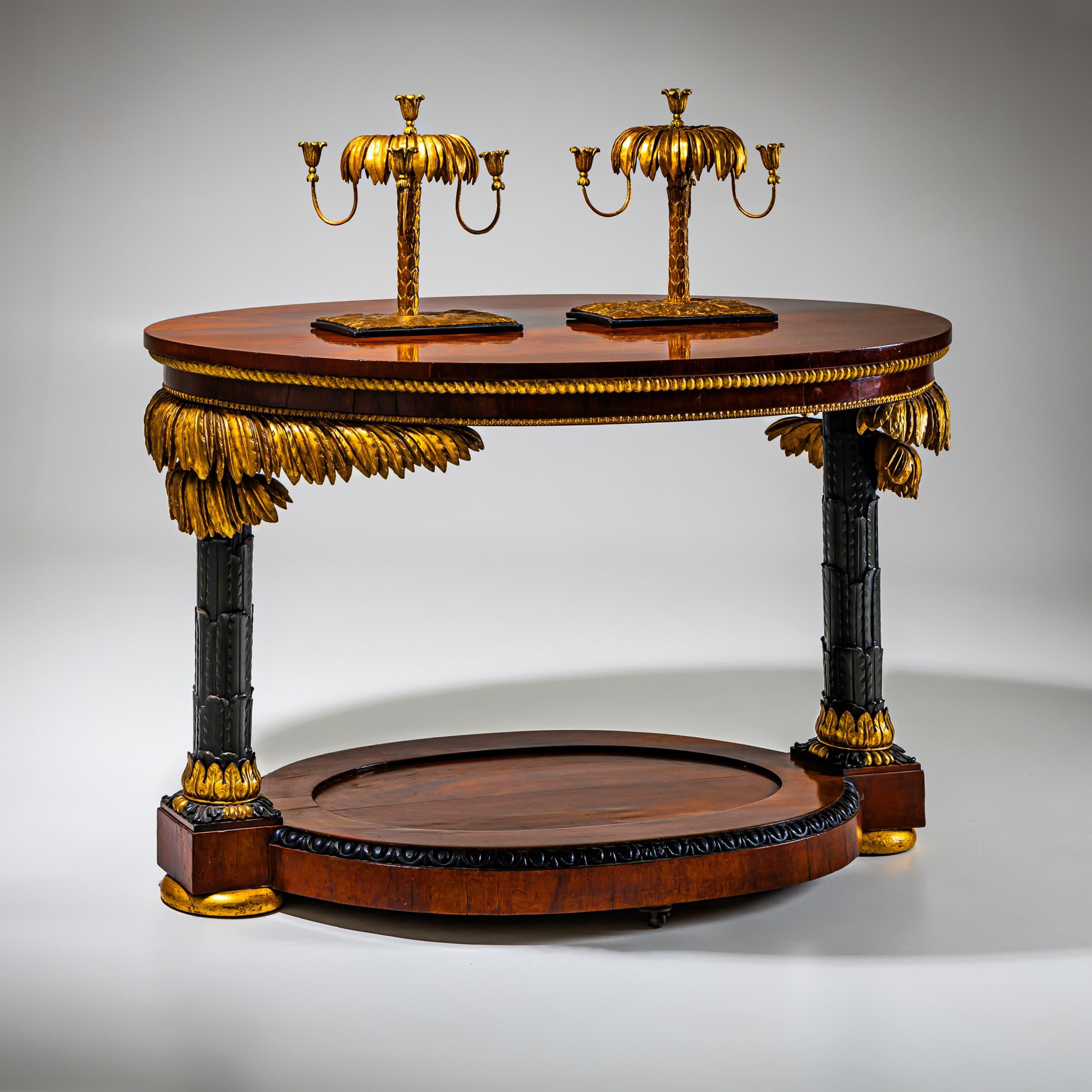 Empire Table with Palmettes, possibly Berlin / Gotha, circa 1820/25 For Sale 8