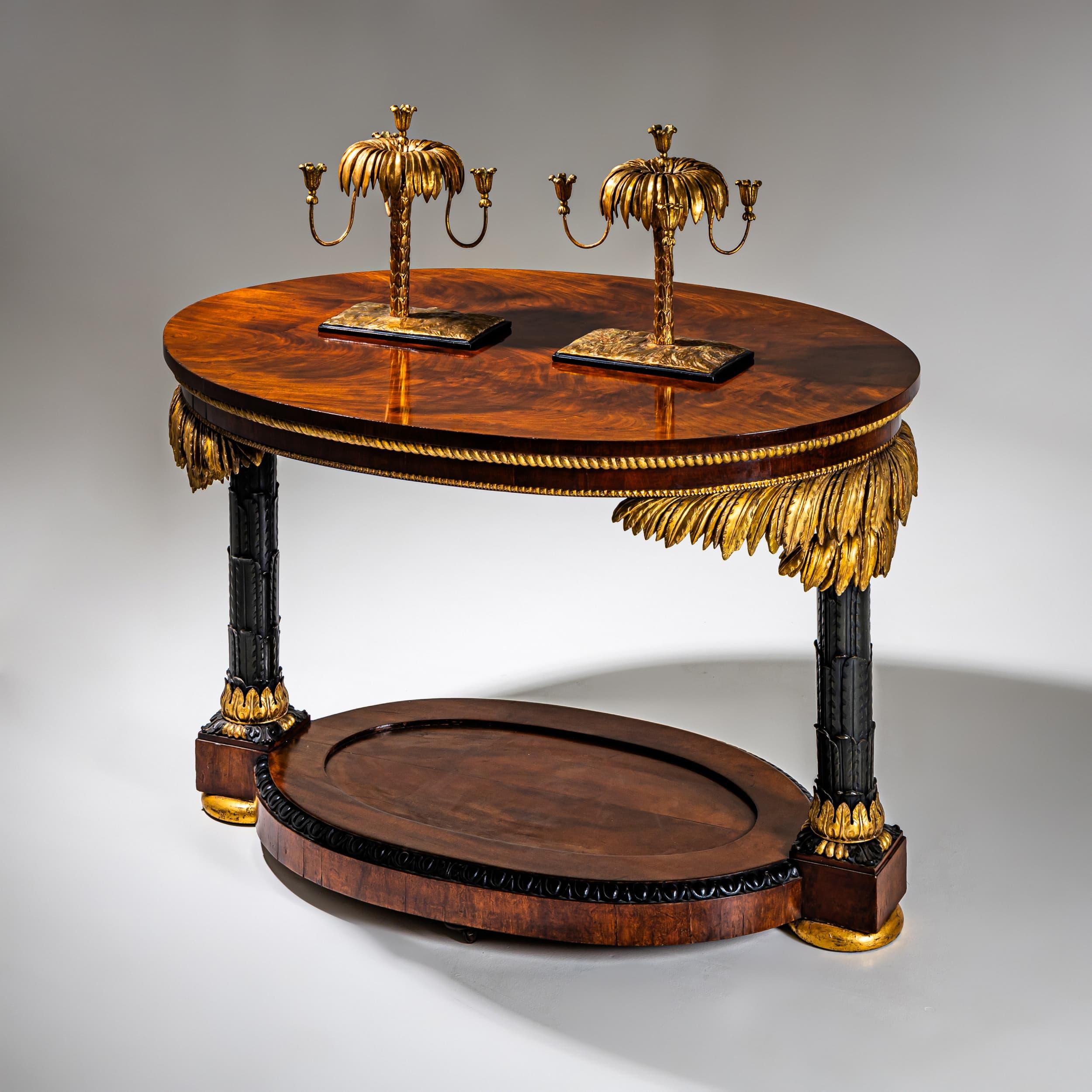 Empire Table with Palmettes, possibly Berlin / Gotha, circa 1820/25 For Sale 9