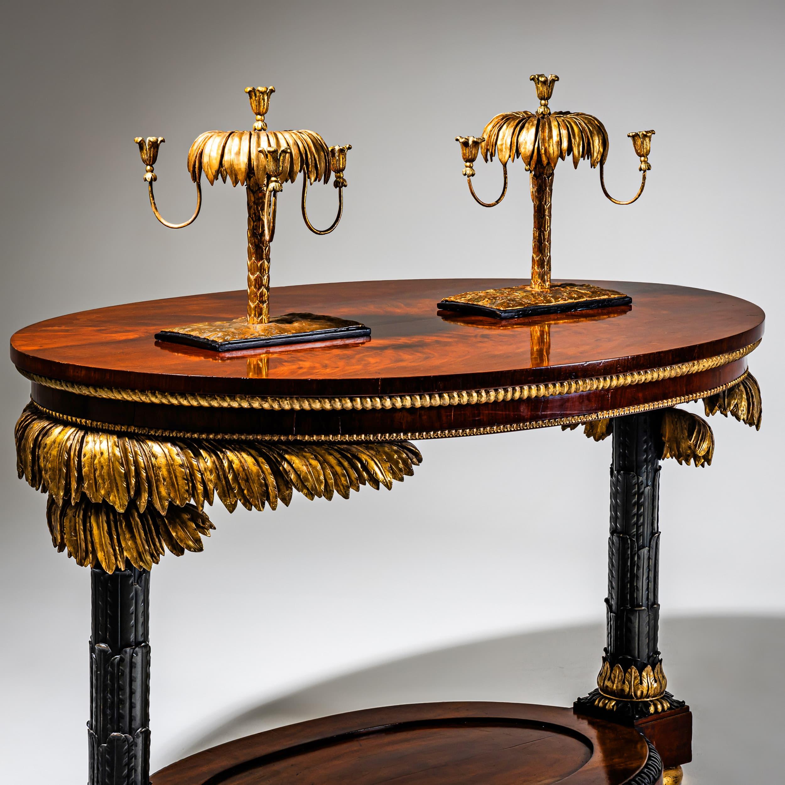German Empire Table with Palmettes, possibly Berlin / Gotha, circa 1820/25 For Sale
