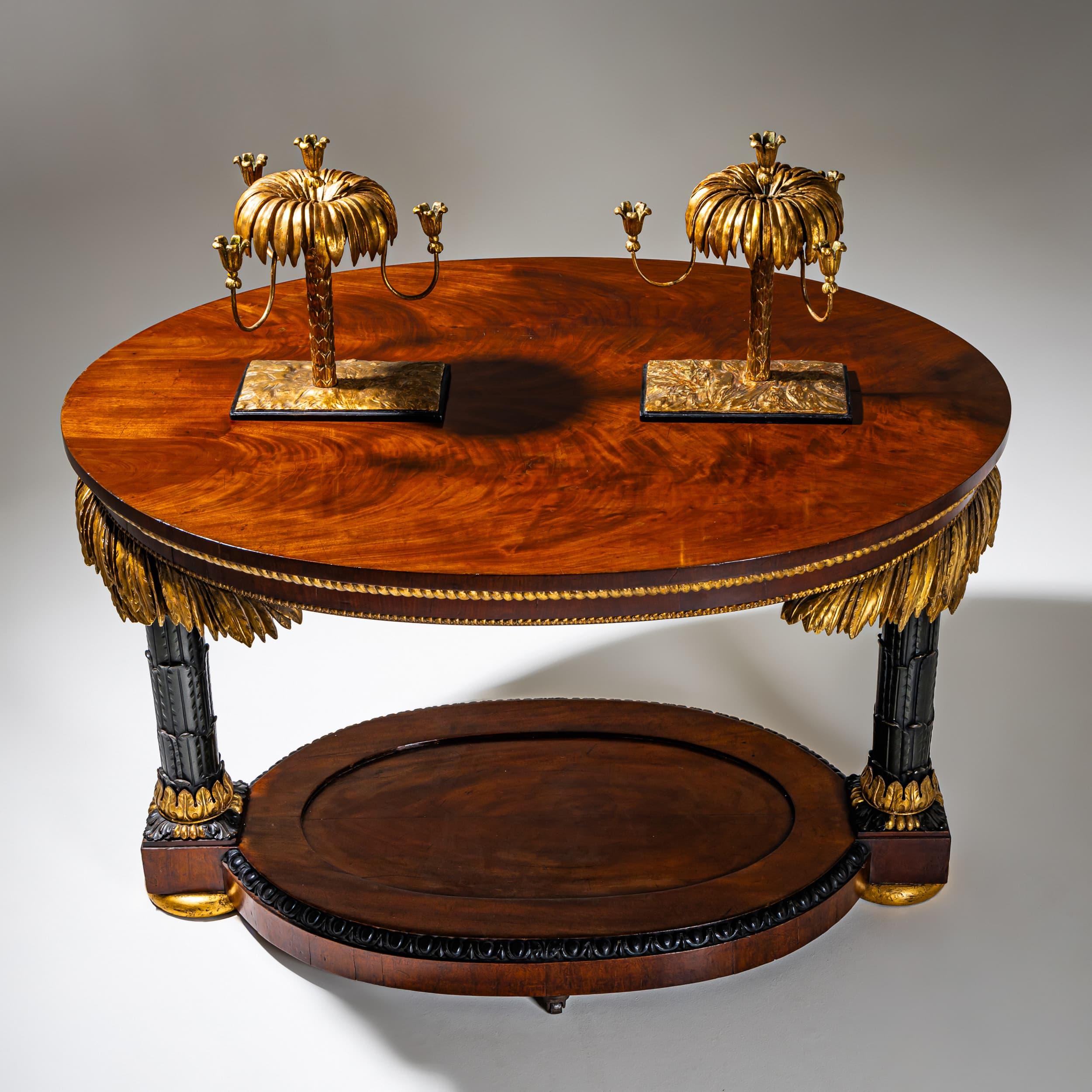 Empire Table with Palmettes, possibly Berlin / Gotha, circa 1820/25 In Excellent Condition For Sale In Greding, DE