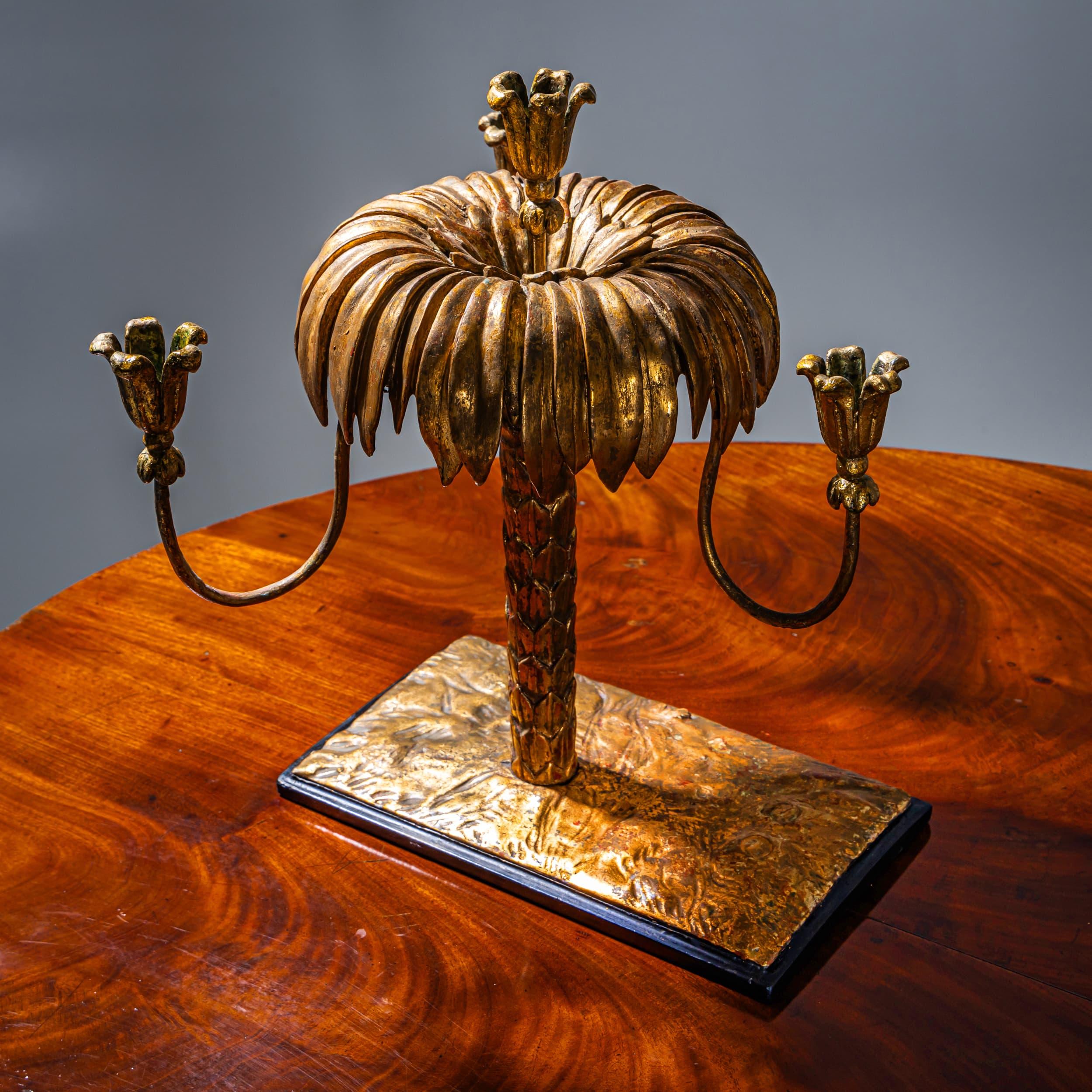 Mahogany Empire Table with Palmettes, possibly Berlin / Gotha, circa 1820/25 For Sale