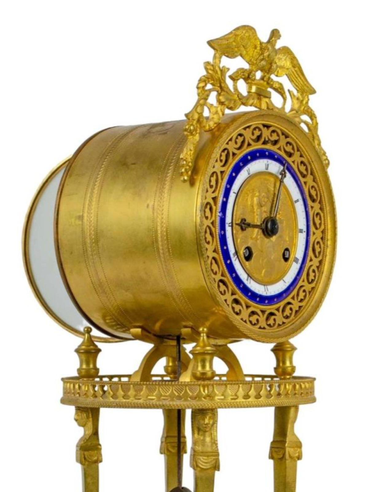 French Empire Temple Clock, France, 19th Century