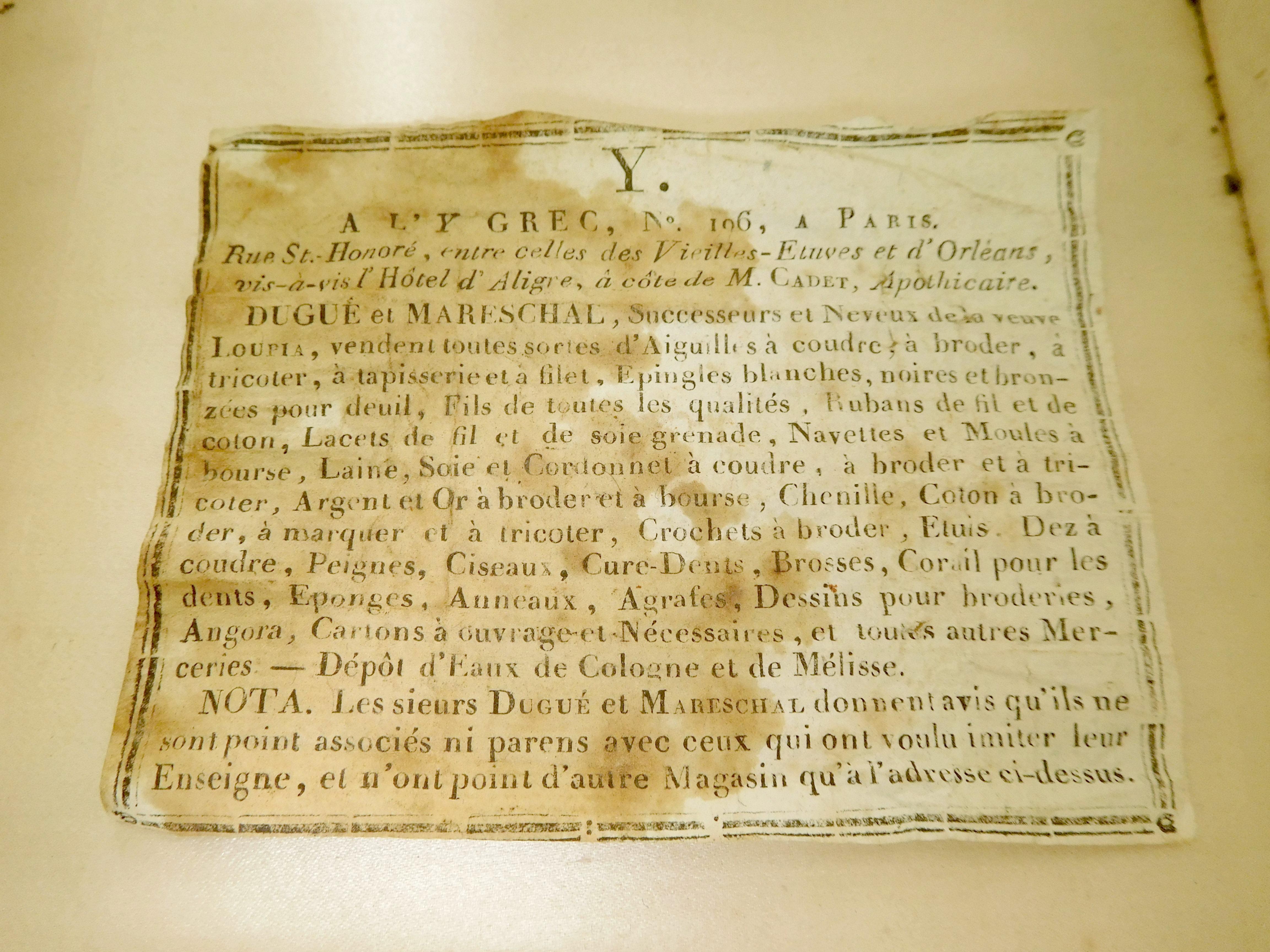 Ensemble de couture et d'écriture de voyage Empire, France, début du 19e siècle, vers 1815 en vente 6
