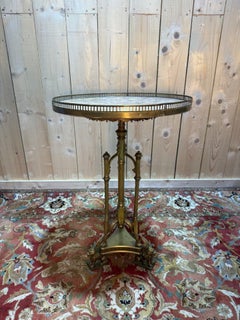 Empire tripod guéridon in bronze