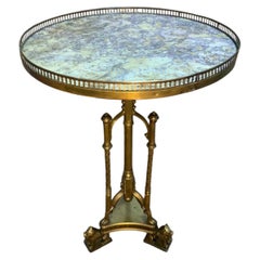 Empire tripod guéridon in bronze