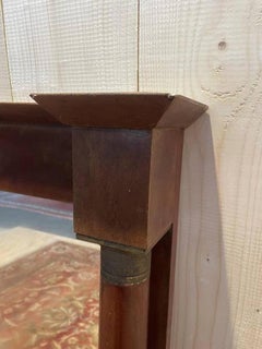 Miroir trumeau de style Empire en acajou et bronze